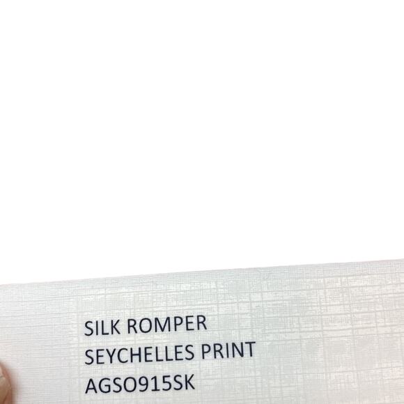 Naked Princess Le Marche Silk Romper Seychelles Print Size Medium New with tags - Picture 6 of 7